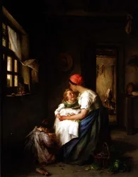 Soins maternels, 1864